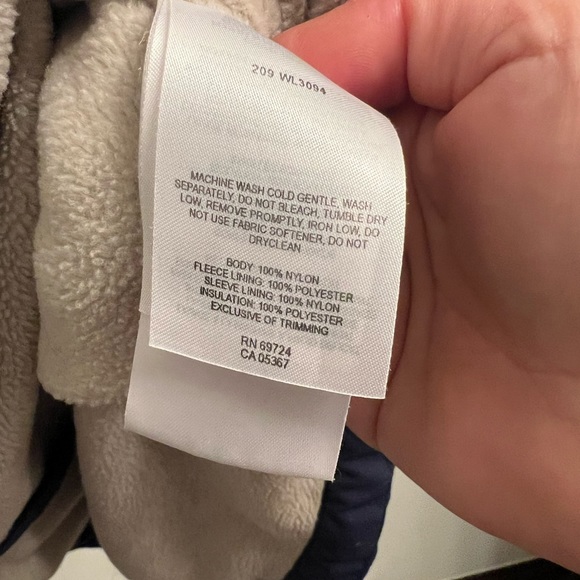 Columbia Sportswear Jacket Women’s Fleece Navy Cream XLarge - Picture 5 of 9